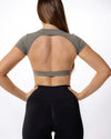 Matcha Open Back Crop