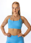 Blue Lagoon Cross Back Sports Bra