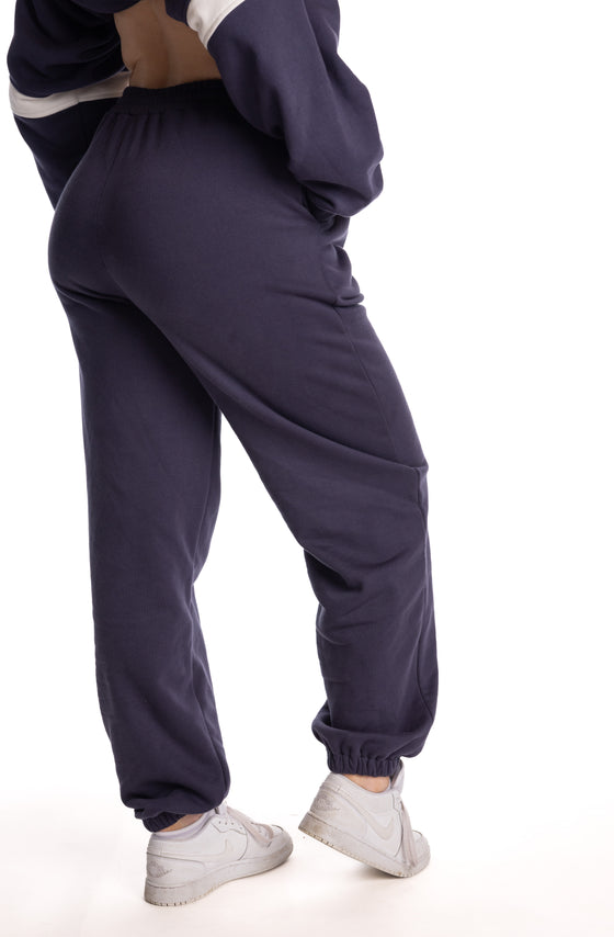 Navy Rest Days Essential Tracksuit Bottoms