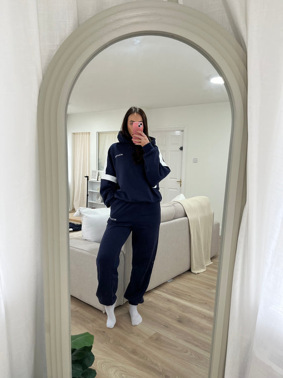 Navy Rest Days Essential Tracksuit Bottoms