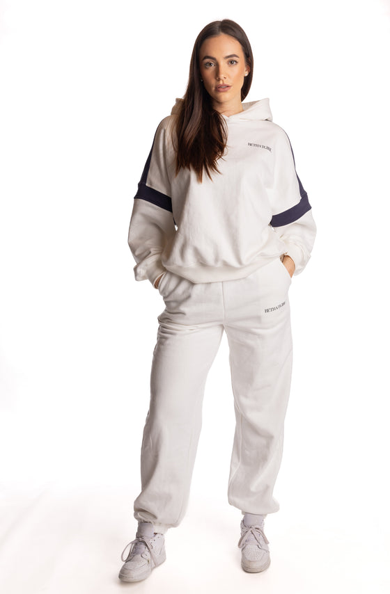 White Rest Days Essential Tracksuit Bottoms