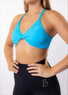 Sky Front Twist Sports Bra