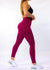 Burgundy Signature Scrunch Luxe Leggings