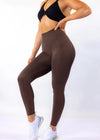 Chocolate Signature Scrunch Luxe Leggings