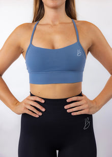  EXCLUSIVE Steel Blue Vitality Sports Bra