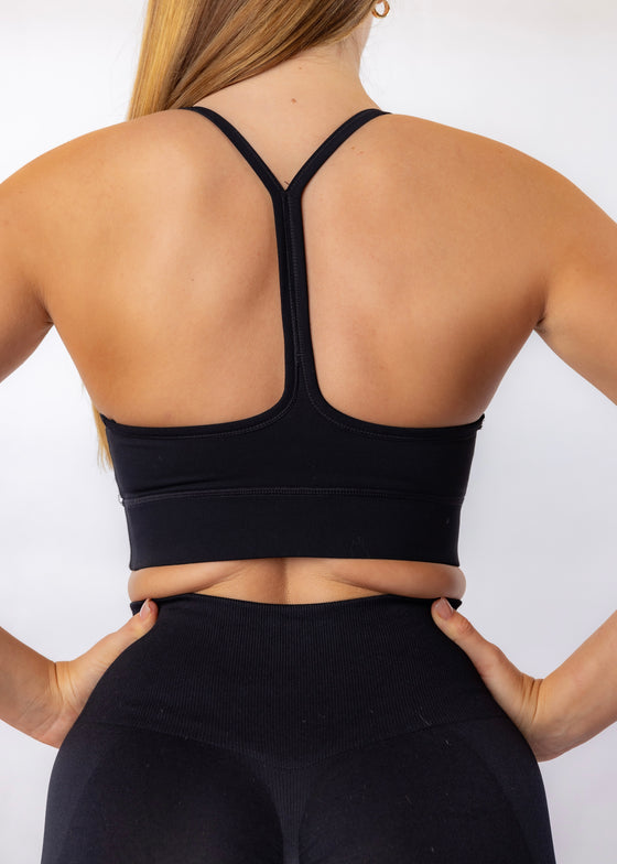 EXCLUSIVE Black Vitality Sports Bra